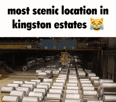 Rolls Of Aluminum Lined Up In Factory GIF