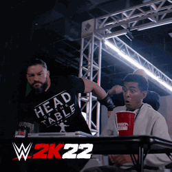 Roman Reigns 2K22 Flip Table GIF