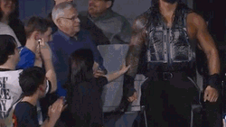 Roman Reigns Fan Girl Admiring GIF