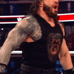 Roman Reigns Rage Shout GIF