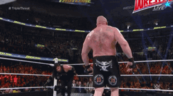 Roman Reigns Tackle Knock Down GIF