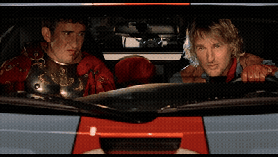 Roman Soldier Sitting In Car GIF