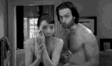 Romance Guy Being Quirky With Woman GIF