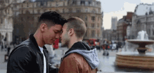 Romantic Couple Gay Love Wins Nuzzling  GIF