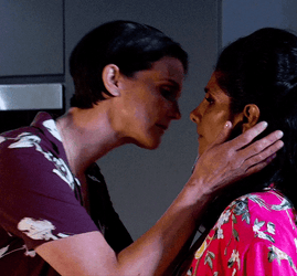 Romantic Couple Kiss Kiss GIF