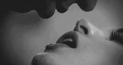 Romantic Kiss Black And White GIF