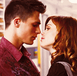 Romantic Kiss Jackson Lydia Teen Wolf GIF