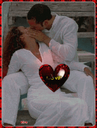 Romantic Love Of Sitting Couple GIF