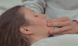 Romantic Sweet Couple Slowly Caressing Chin GIF