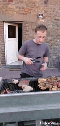 Romeo Grilling Cookout GIF