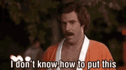 Ron Burgundy Anchorman Bathrobe Bragging Big Deal     GIF