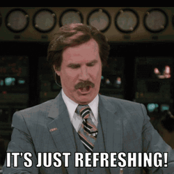 Ron Burgundy Anchorman Refreshing Meme GIF