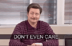 Ron Swanson Dont Care GIF