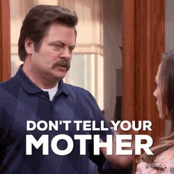 Ron Swanson Parks And Recreation Don't Tell GIF
