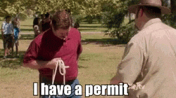 Ron Swanson Permit I Do What I Want GIF