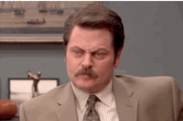 Ron Swanson Pfft GIF