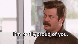 Ron Wanson Proud Father GIF