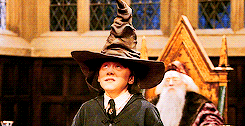 Ron Weasley Wearing Sorting Hat GIF