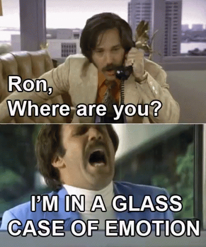 Ron Where Are You And I 'M In A Glass Case Of Emotion Meme GIF