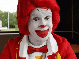 Ronald Mcdonald Hello GIF