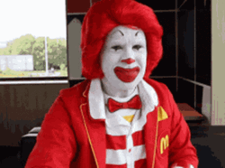 Ronald Mcdonalds Clown Thumbs Up Approve  GIF