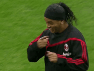 Ronaldinho Enjoying Playing While Praising To The Lord GIF