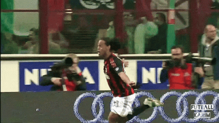 Ronaldinho Shouting While Running GIF