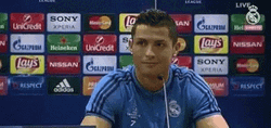 Ronaldo Al Nassr Silent And Smiling GIF
