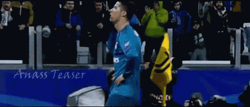 Ronaldo Bicycle Kick Team Reaction GIF