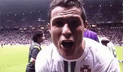 Ronaldo Blowing Kisses To Camera GIF