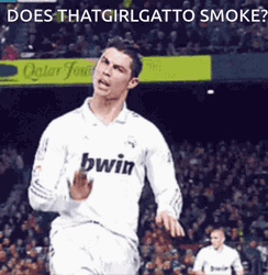 Ronaldo Does That Girl Gatto Smoke GIF