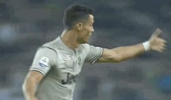 Ronaldo Free Kick Happy Run GIF