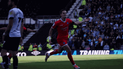 Ronaldo Free Kick In Red Uniform GIF