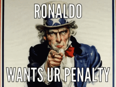 Ronaldo Wants Ur Penalty Uncle Sam Pointing GIF