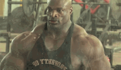 Ronnie Coleman Removes Lifting Belt GIF
