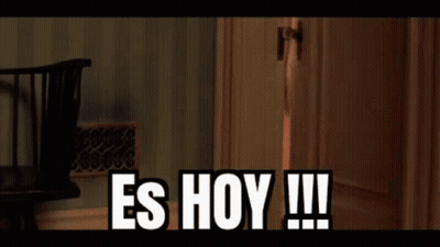 Room With Chair Saying Es Hoy GIF