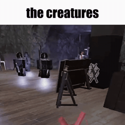 Room With Words The Creatures Above GIF