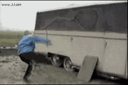 Rooster Crowing And Chasing Kid GIF