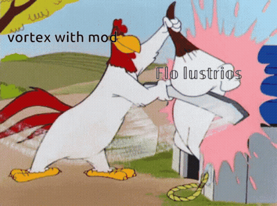 Rooster Fighting Another Rooster Vortex With Mod GIF
