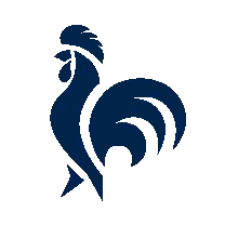Rooster Silhouette With White Tail Sticker