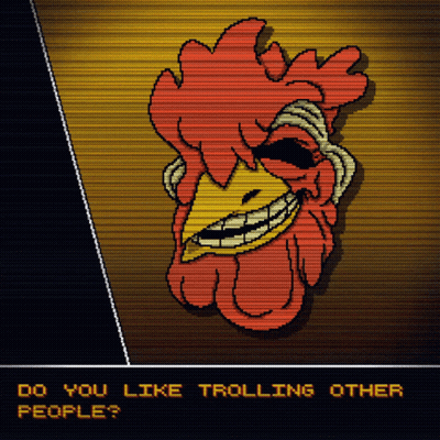 Rooster Smiling Do You Like Trolling Other People GIF