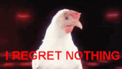 Rooster Spinning Regrets Nothing GIF