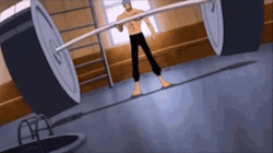 Roronoa Zoro Lifting Massive Weights GIF