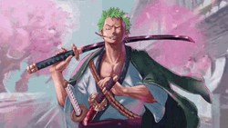 Roronoa Zoro Realistic Art GIF
