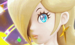 Rosalina Sparkling Pretty Blue Eyes GIF