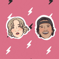 Rose And Bruno Mars Apt Stickers GIF