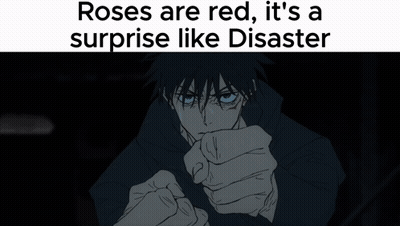 Roses Are Red Surprise Disaster Person GIF