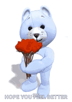 Roses Flowers Bears GIF