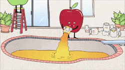 Rosh Hashanah Apple Honey Pool GIF