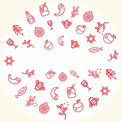 Rosh Hashanah Feast Greeting GIF